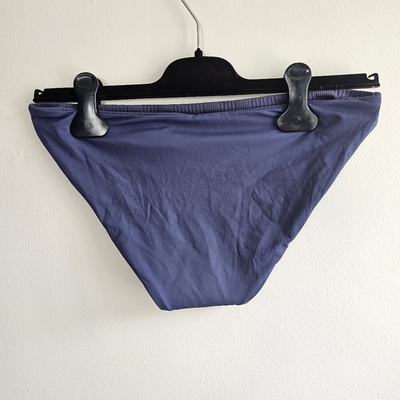 New L*Space Camacho Pointelle Rib Full Cut Slate Bikini Bottom NWT Medium - Picture 11 of 12